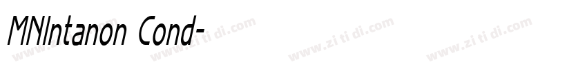 MNIntanon Cond字体转换 MNIntanon Cond字体转换